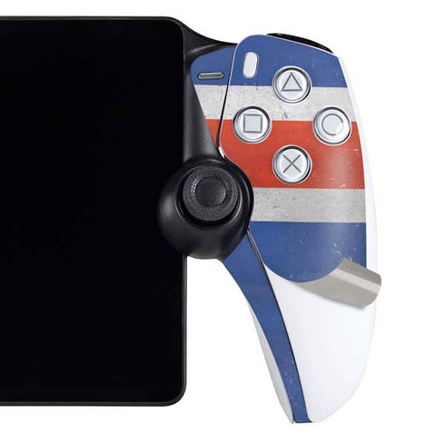 Iceland Flag Distressed PlayStation Portal Remote Player Skin