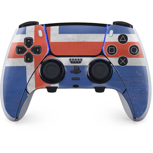 Iceland Flag Distressed PlayStation PS5 Skins
