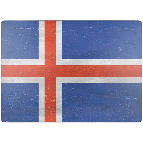 Iceland Flag Distressed Surface Laptop 7 13.8in Skin