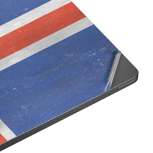Iceland Flag Distressed Surface Laptop 7 13.8in Skin