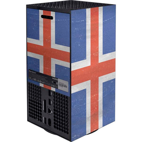 Iceland Flag Distressed Xbox Series X Bundle Skin