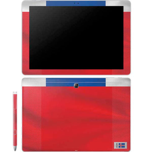 Iceland Soccer Flag Galaxy Book 12in Skin