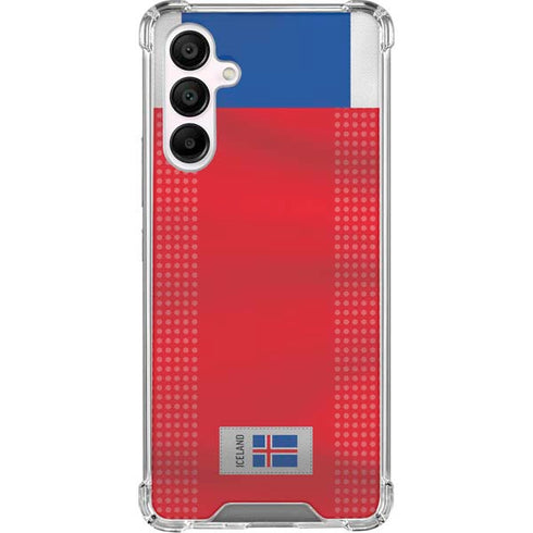 Iceland Soccer Flag Galaxy A16 5G Clear Case