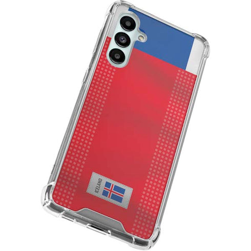 Iceland Soccer Flag Galaxy A16 5G Clear Case