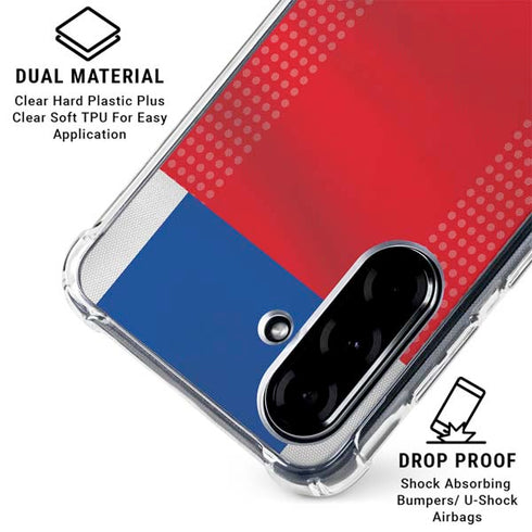 Iceland Soccer Flag Galaxy A36 5G Clear Case