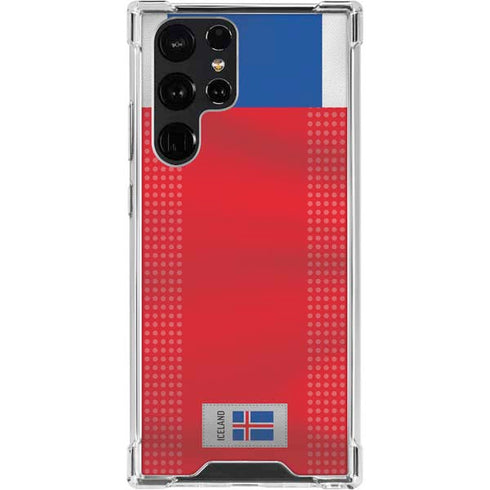 Iceland Soccer Flag Galaxy S23 Ultra Clear Case