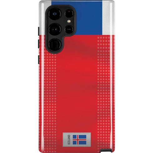 Iceland Soccer Flag Galaxy S25 Ultra Impact Case