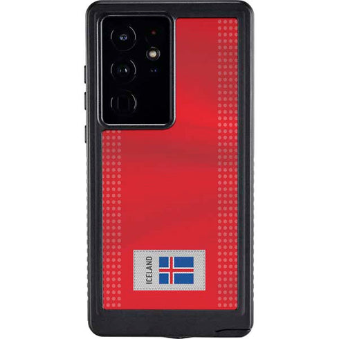 Iceland Soccer Flag Galaxy S24 Ultra Waterproof Case