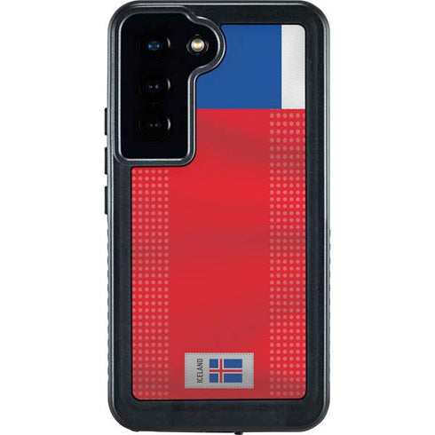 Iceland Soccer Flag Galaxy S24 Waterproof Case