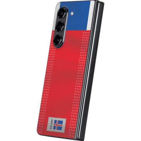 Iceland Soccer Flag Galaxy Z Fold5 5G Skin