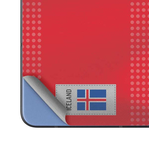 Iceland Soccer Flag Galaxy Z Fold5 5G Skin