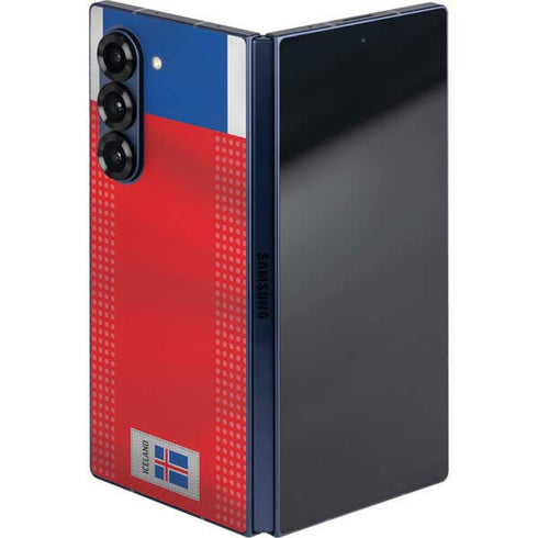 Iceland Soccer Flag Galaxy Z Fold6 Skin