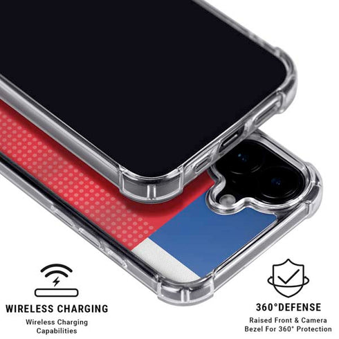 Iceland Soccer Flag iPhone 16 Clear Case