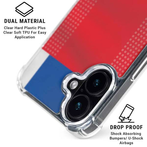Iceland Soccer Flag iPhone 16 Clear Case