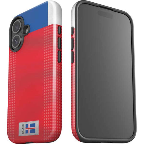 Iceland Soccer Flag iPhone 16 Impact Case
