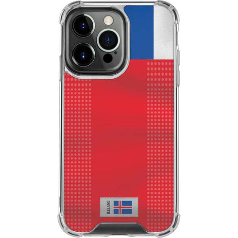 Iceland Soccer Flag iPhone 16 Pro Clear Case