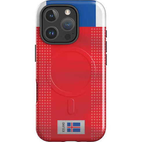 Iceland Soccer Flag iPhone 16 Pro Magsafe Impact Case
