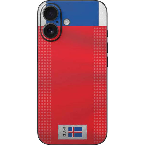 Iceland Soccer Flag iPhone 16 Skin