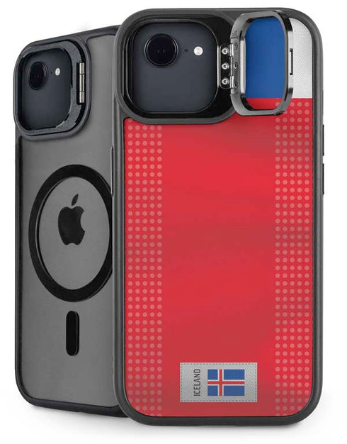 Iceland Soccer Flag iPhone 16e Kickstand Case