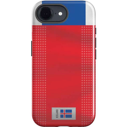 Iceland Soccer Flag iPhone 16e Impact Case