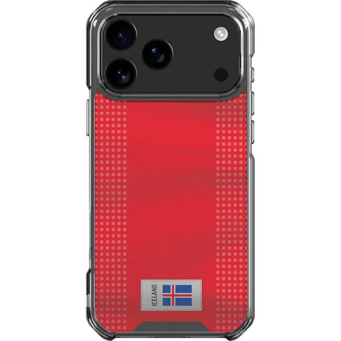 Iceland Soccer Flag iPhone 18 Pro Max Clear Case