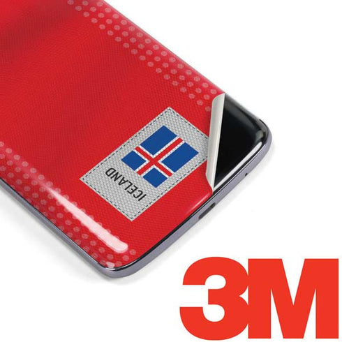 Iceland Soccer Flag Moto E5 Plus Skin