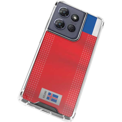 Iceland Soccer Flag Moto G 5G (2025) Clear Case