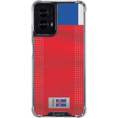 Iceland Soccer Flag Moto G Power 5G (2024) Clear Case