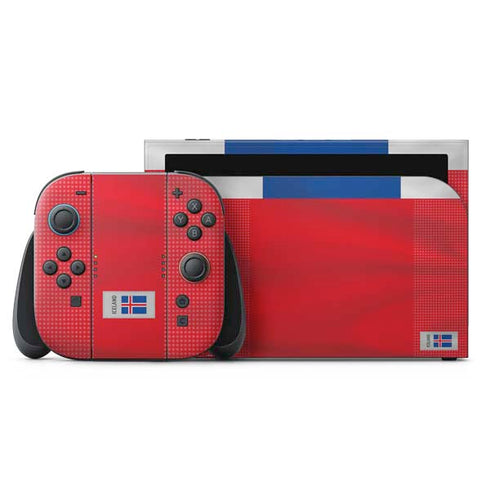Iceland Soccer Flag Nintendo Switch 2 (2025) with Joy-Con Skin