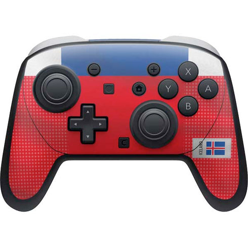 Iceland Soccer Flag Nintendo Switch 2 (2025) Pro Controller Skin