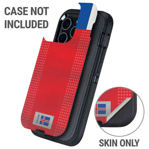Iceland Soccer Flag Otterbox Defender iPhone Skin