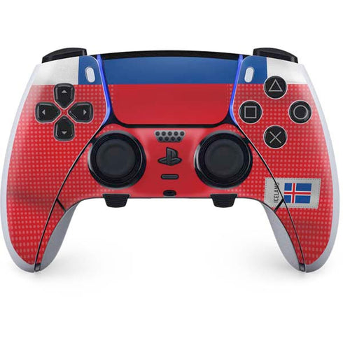 Iceland Soccer Flag PS5 DualSense Edge Pro Controller Skin
