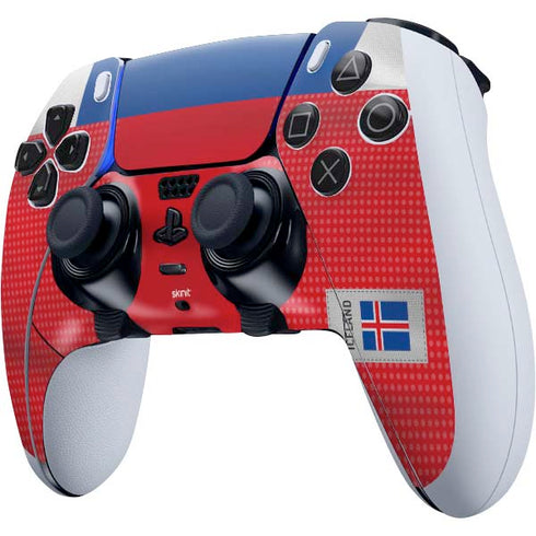 Iceland Soccer Flag PS5 DualSense Edge Pro Controller Skin
