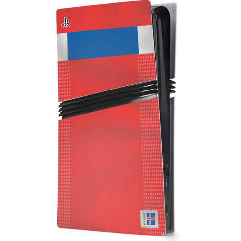 Iceland Soccer Flag PS5 Pro Console Skin