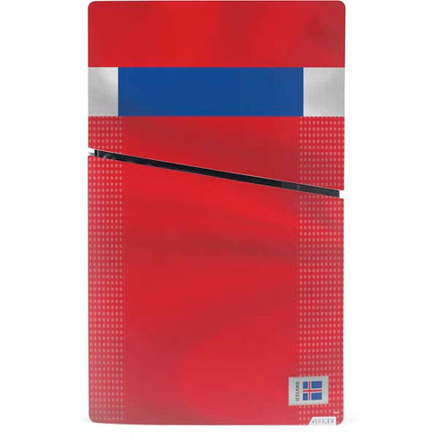 Iceland Soccer Flag PS5 Slim Digital Edition Console Skin