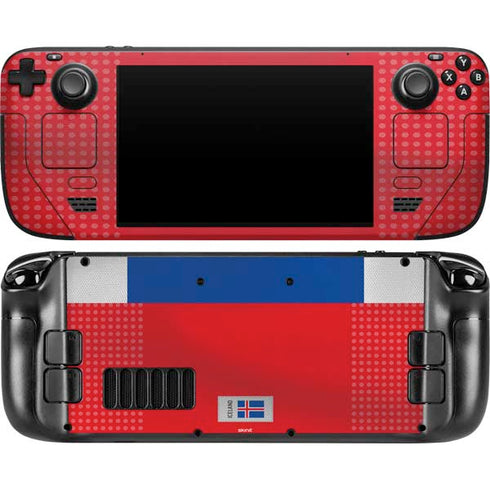 Iceland Soccer Flag Steam Deck Handheld Gaming Computer OLED Skin