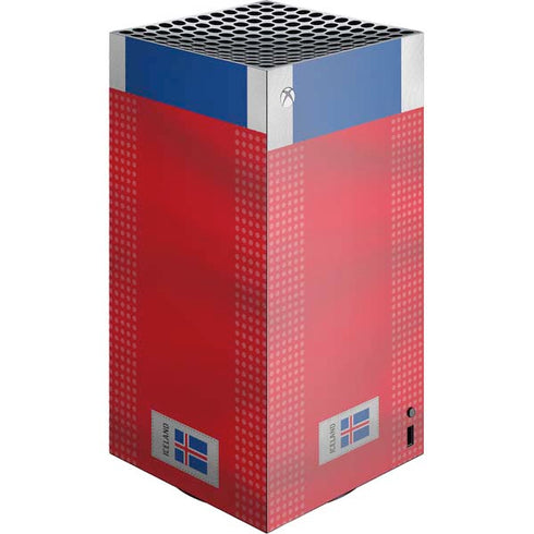 Iceland Soccer Flag XBox Series X Digital Edition Console Skin