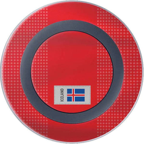 Iceland Soccer Flag Wireless Charger Skin