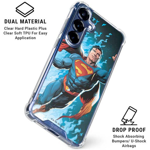 DC Comics Superman Action Comics Cover #976 Art by Gary Frank Galaxy S25 Clear Case