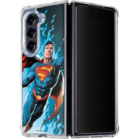 DC Comics Superman Action Comics Cover #976 Art by Gary Frank Galaxy Z Fold5 5G Clear Case
