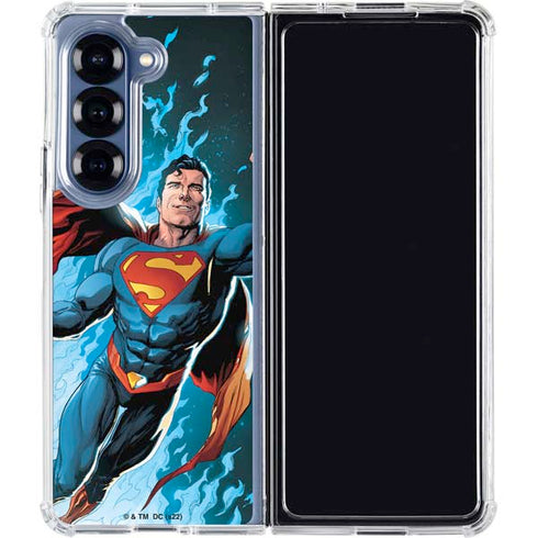 DC Comics Superman Action Comics Cover #976 Art by Gary Frank Galaxy Z Fold6 Clear Case