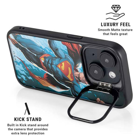 DC Comics Superman Action Comics Cover #976 Art by Gary Frank iPhone 15 Plus Kickstand Case