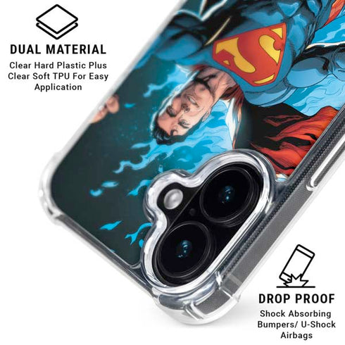 DC Comics Superman Action Comics Cover #976 Art by Gary Frank iPhone 16 Plus Clear Case