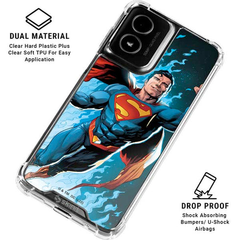 DC Comics Superman Action Comics Cover #976 Art by Gary Frank Moto G Power 5G (2024) Clear Case