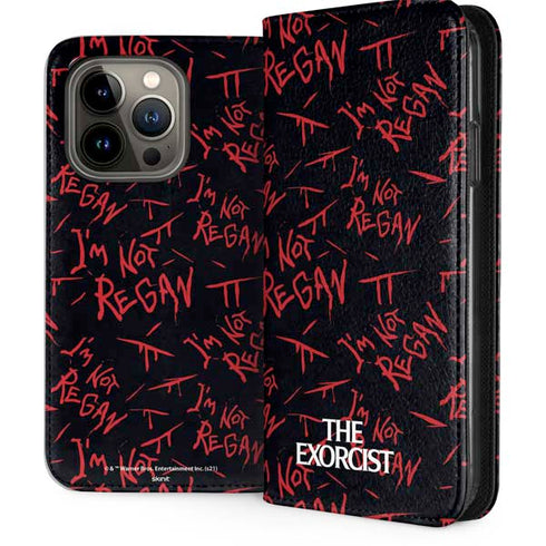 Warner Bros The Exorcist Im Not Regan iPhone 14 Pro Folio Case