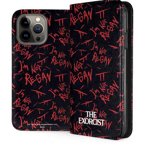 Warner Bros The Exorcist Im Not Regan iPhone 15 Pro Max Folio Case