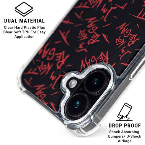Warner Bros The Exorcist Im Not Regan iPhone 16 Plus Clear Case