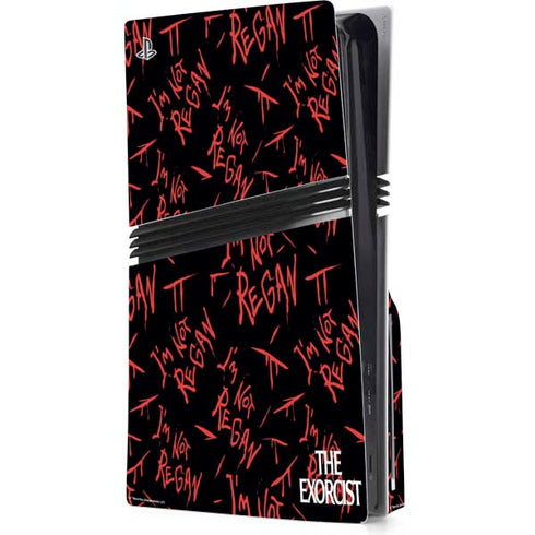 Warner Bros The Exorcist Im Not Regan PS5 Pro Disk Console Skin