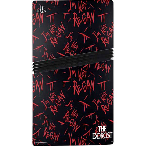 Warner Bros The Exorcist Im Not Regan PS5 Pro Disk Console Skin