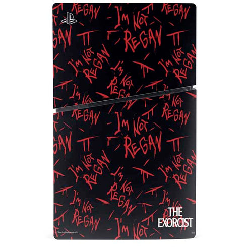 Warner Bros The Exorcist Im Not Regan PS5 Slim Digital Edition Console Skin